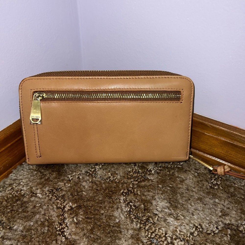 Brahmin Vintage SET Haley Tan Topsail Knoxville Crossbody and Suri Wallet - Picture 8 of 11